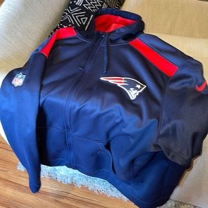Nike NFL Therma-fit New England Patriots Full-zip hoodie